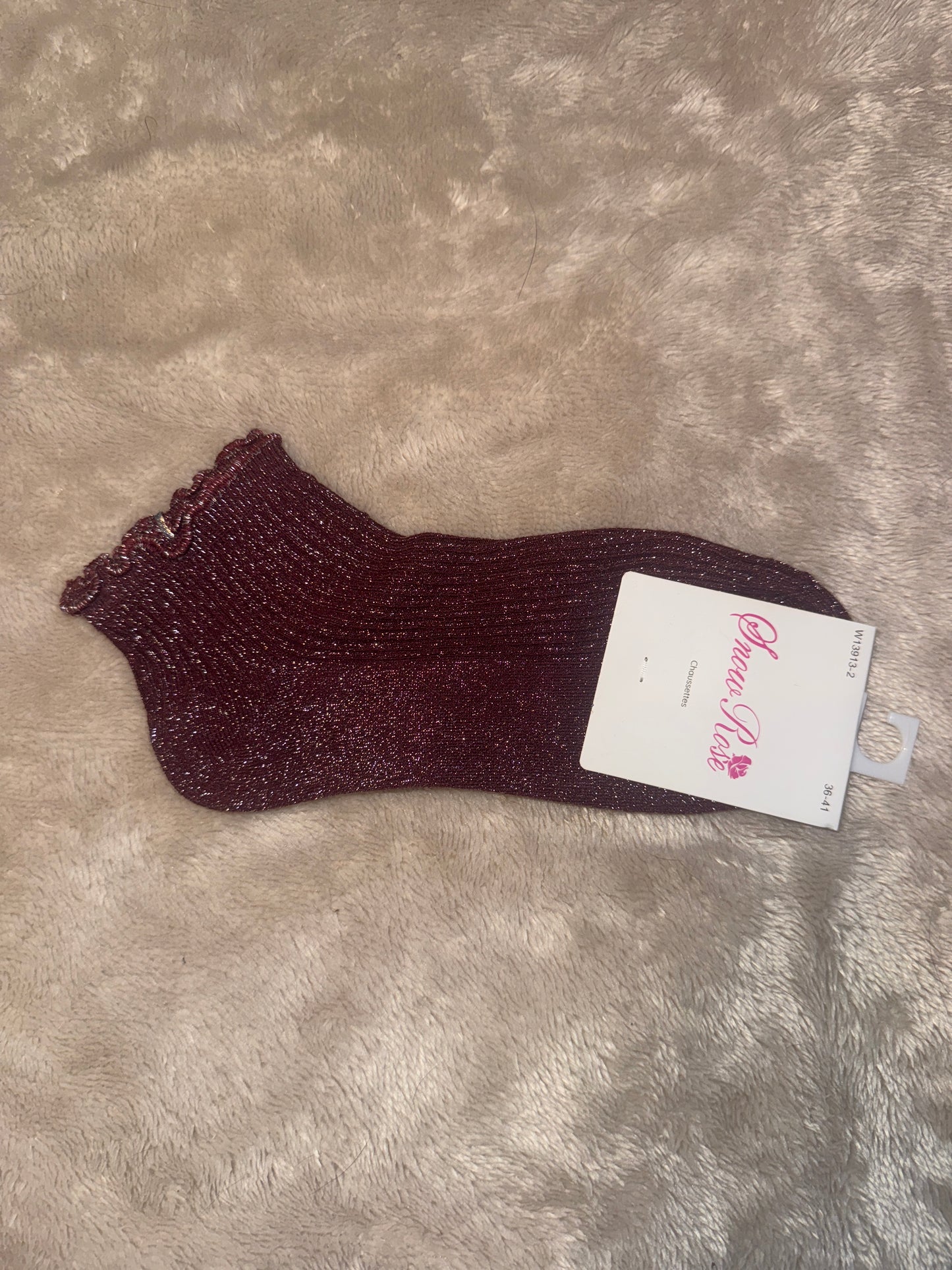 Chaussettes basses à paillettes