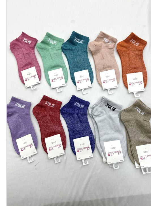 Chaussettes basses à paillettes JOLIE