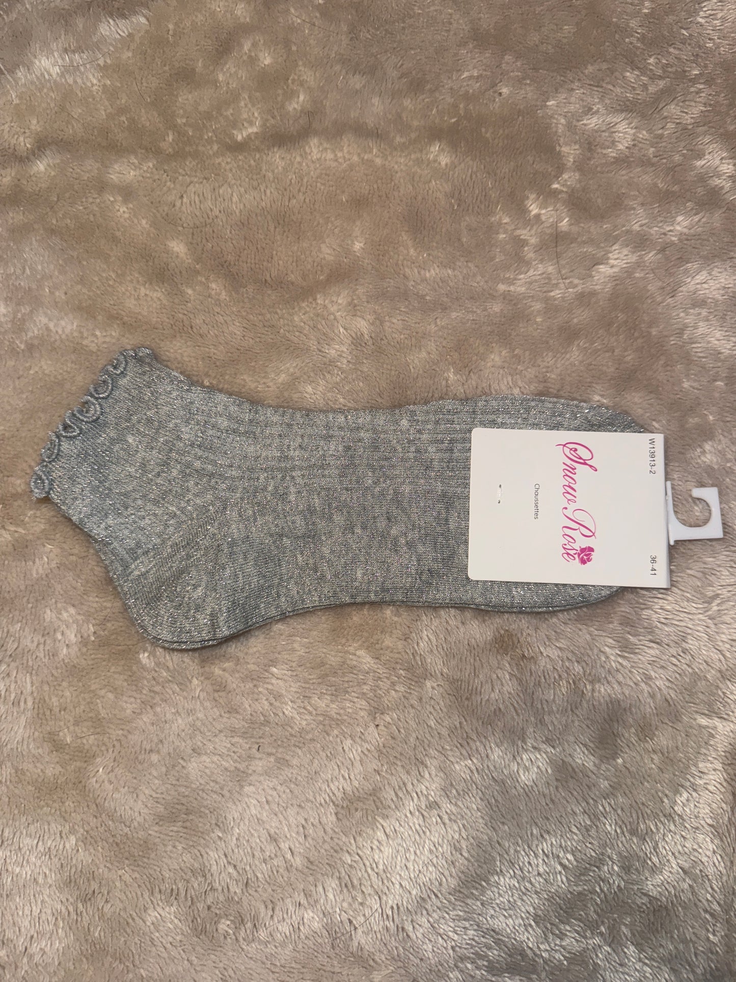 Chaussettes basses à paillettes