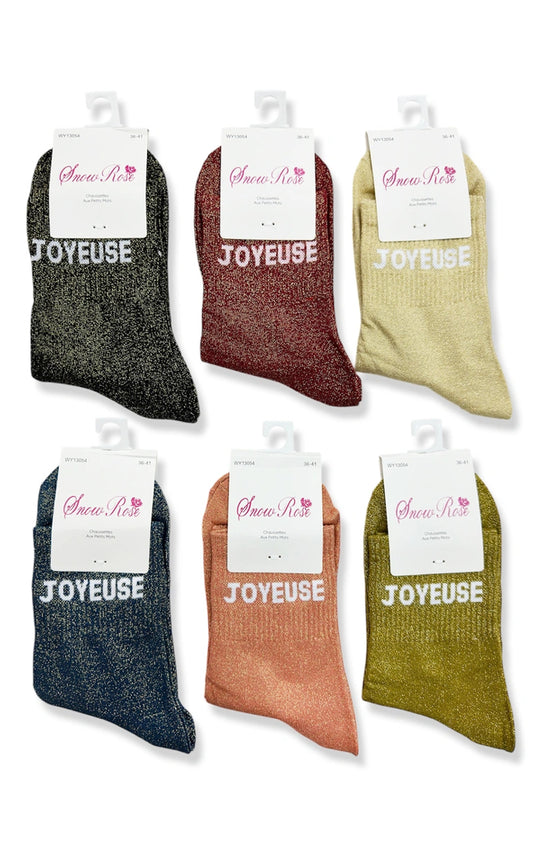 Chaussettes hautes à paillettes JOYEUSE