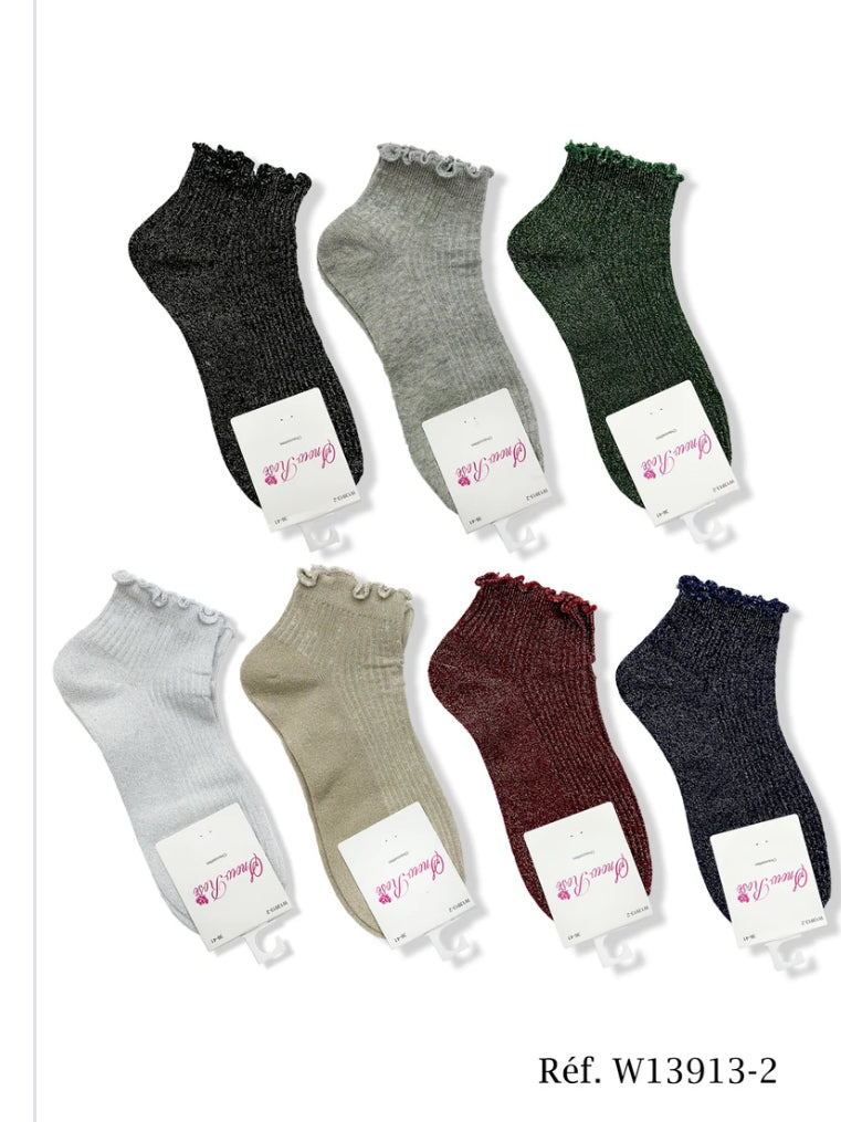 Chaussettes basses à paillettes