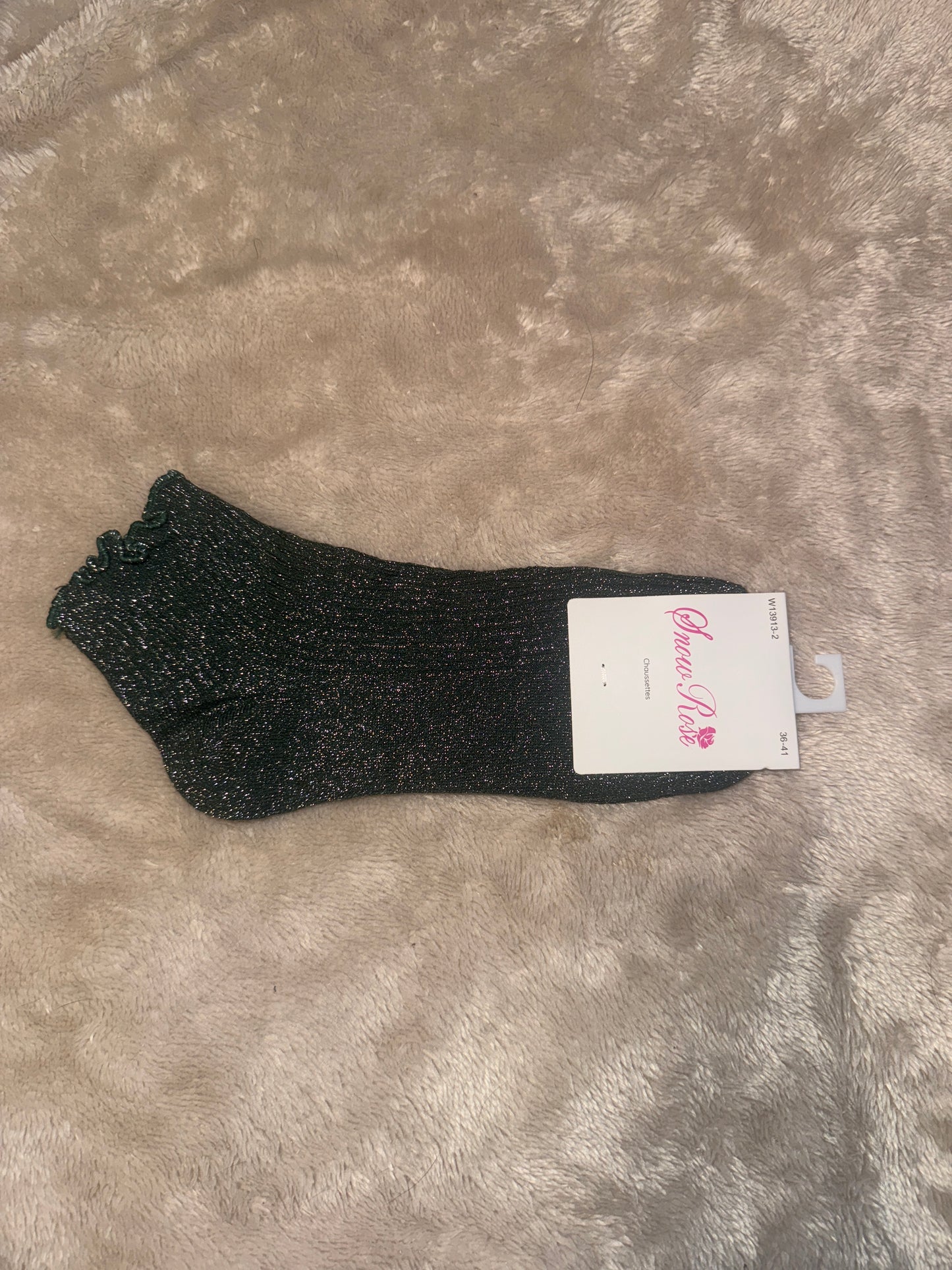 Chaussettes basses à paillettes