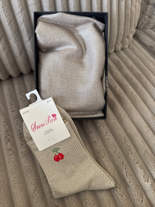 Coffret écharpe + chaussettes à paillettes