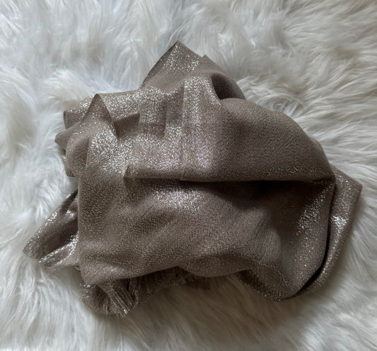 Écharpe Lola taupe argenté