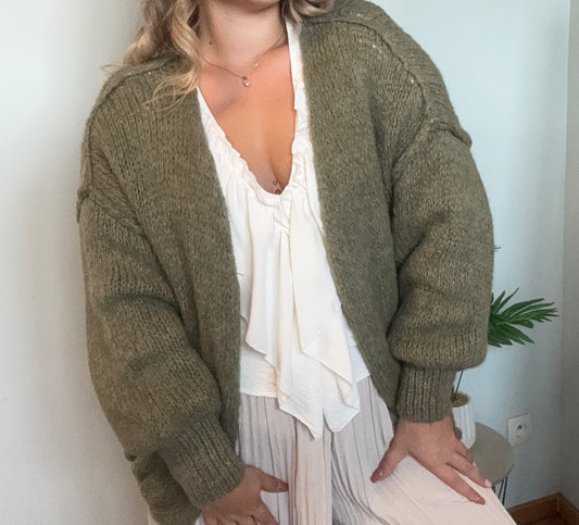 Gilet Charline kaki