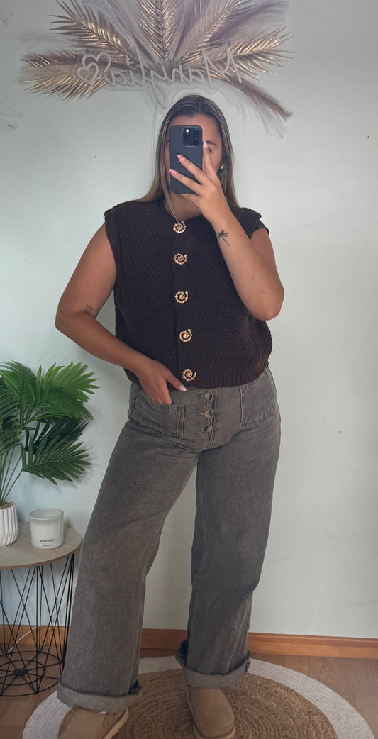 Gilet Marina chocolat