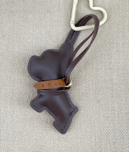 Accessoire de sac bouledogue marron