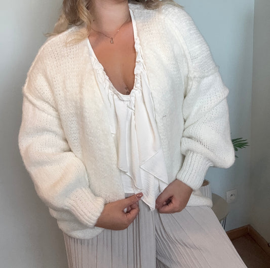 Gilet Charline crème