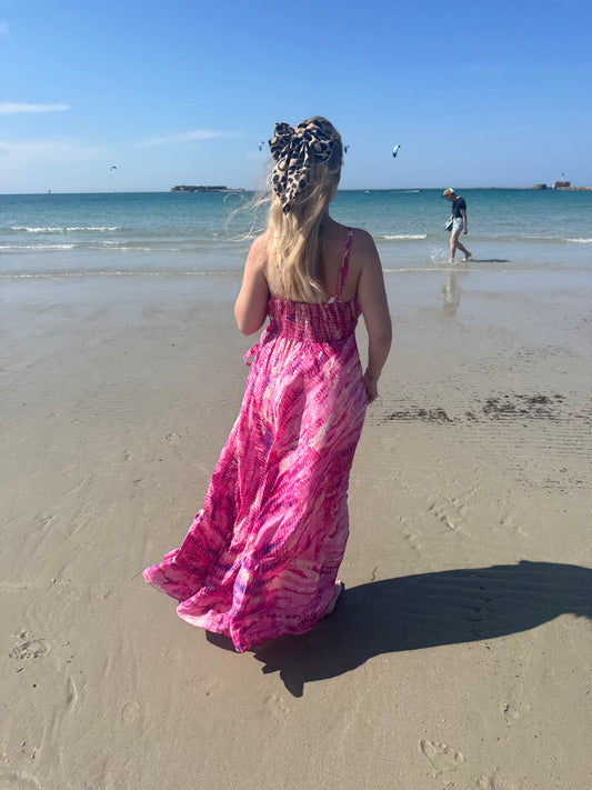 Robe Bohème Rose - Manyliaboutique