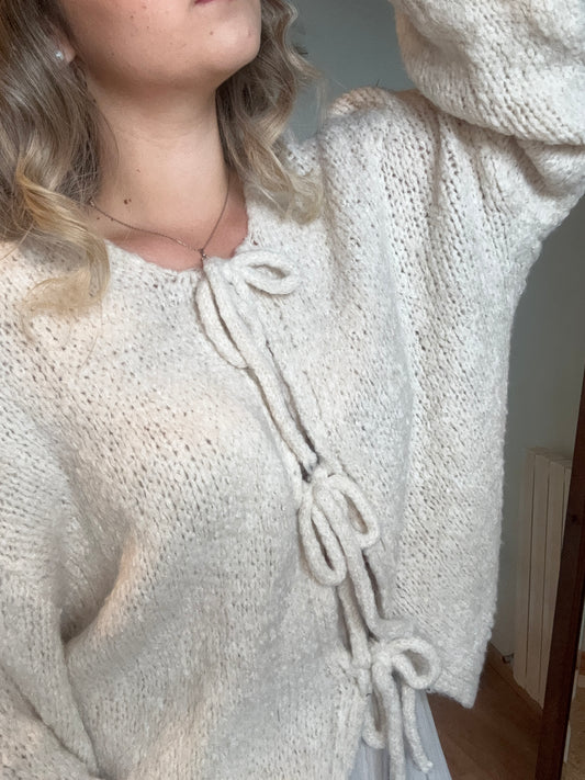 Gilet Manon crème