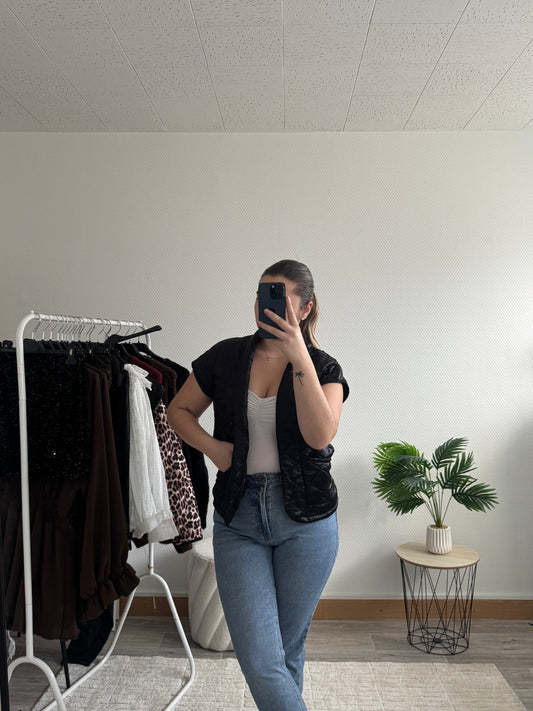 Veste sans manches brillante